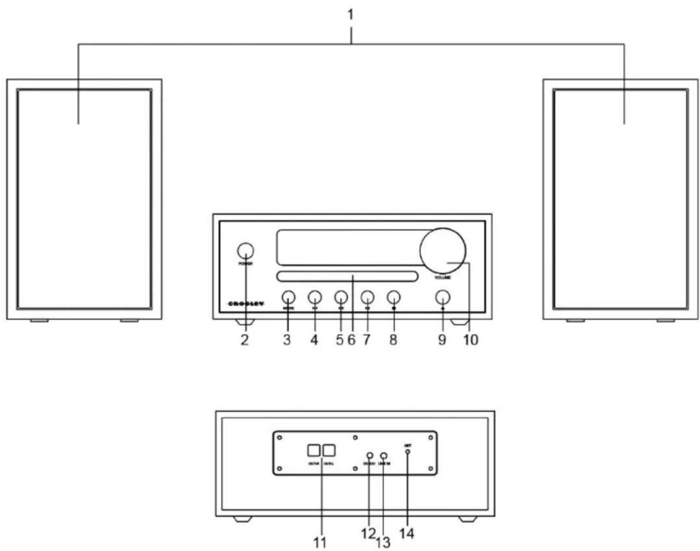 Crosley Parker CR3503A - Descripción del producto - 1