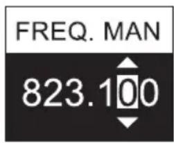 LD Systems U504.7 - IMPOSTAZIONE MANUALE DELLA RADIOFREQUENZA (FREQ. MAN.) - 5
