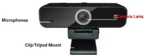 Microphones Camera Lens Clip/Tripod Mount