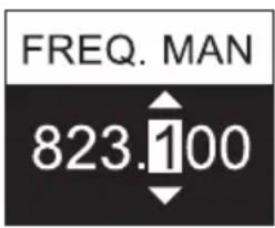 LD Systems U505.1 - IMPOSTAZIONE MANUALE DELLA RADIOFREQUENZA (FREQ. MAN.) - 4