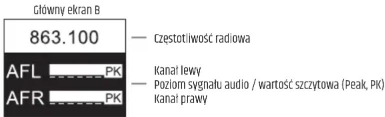 LD Systems U505.1 - WIDOK GŁÓWNY WYŚWIETLACZA - 2