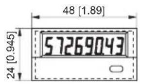 Kübler Codix 130 - Abmessung/Dimensions/Dimensions/Dimensiones/Dimensioni: Maße in mm [inch] / Dimensions in mm [inch] / Cotes en mm [pouces] / Dimensioni in mm [inch] / Cotas en mm [inch] - 1