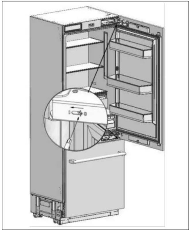 BERTAZZONI RBM75S5FPNS - ADJUSTING THE SPRING TENSION OF THE HINGES - 2