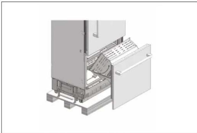 BERTAZZONI RBM75S5FPNS - RIMOZIONE DEL CASSETTO DEL FREEZER RIMOZIONE DELLA PORTA DEL FREEZER - 2