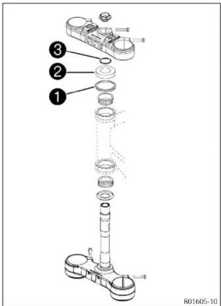 GAS GAS EC 350F (2023) - Monter le té de fourche inférieur - 1