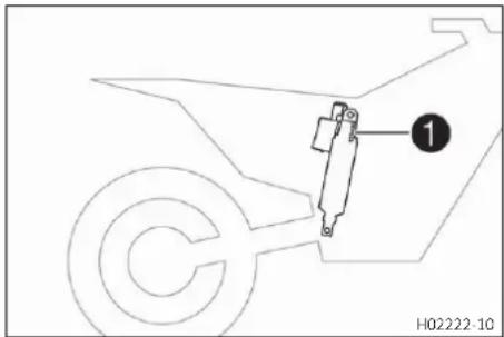 GAS GAS EC 350F (2023) - Référence de l'amortisseur - 1