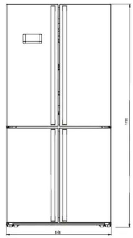 BERTAZZONI RCD84F4FXNC - Frysfack (frys): - 1