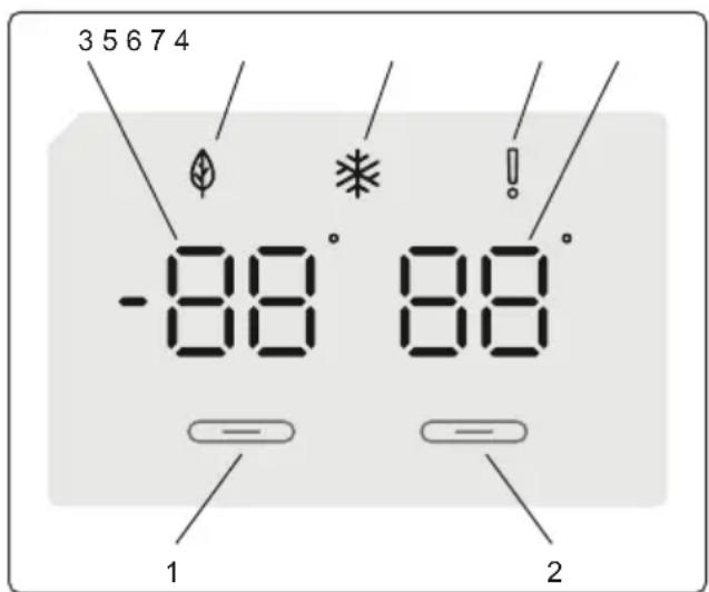 BERTAZZONI RCD84F4FXNC - Display og betjeningspanel - 1