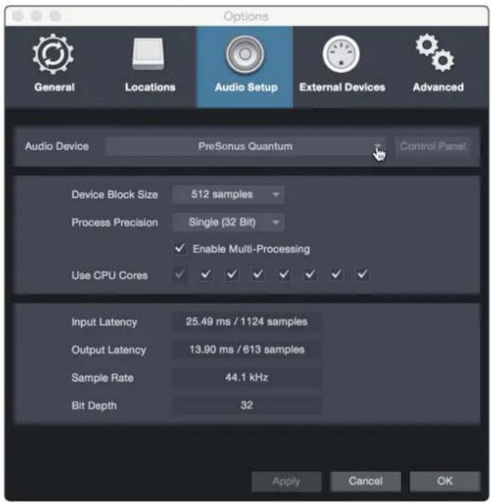 PRESONUS FaderPort - Configuration des interfaces audio - 3
