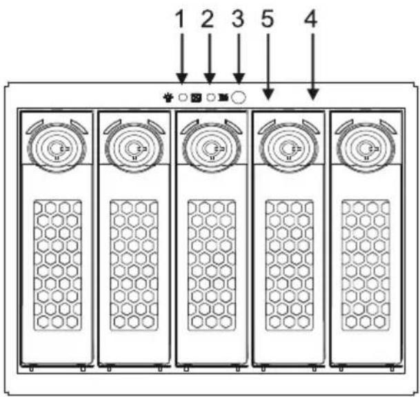 Icy Box IB555SSK - Фронтальная сторона и типовой замок - 1