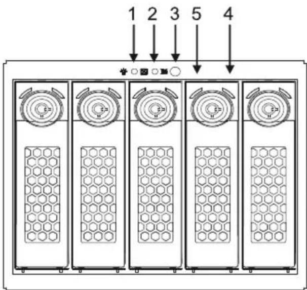 Icy Box IB555SSK - Πρόσοψη και κλειδαριά φορέα - 1