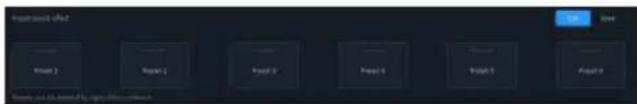 ALPINE HDPD90 - Preset Sound Effect Settings - 1