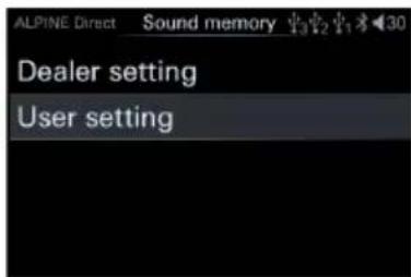 ALPINE HDS990 - Sound memory - 1