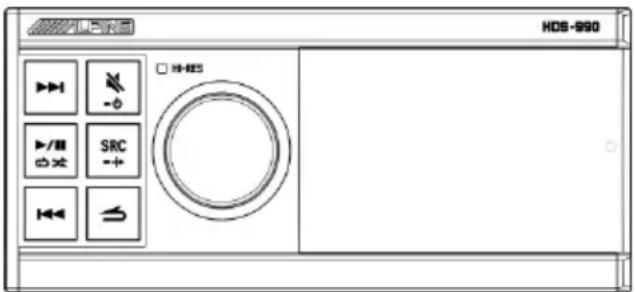 ALPINE HDS990 - USB memor v (optional) - 1