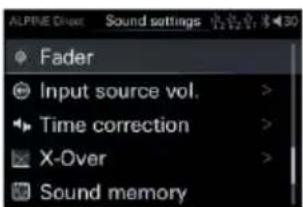 ALPINE HDS990 - Sound Settings - 2
