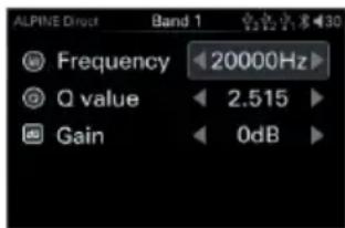 ALPINE HDS990 - Parametric EQ Setting - 2