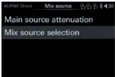 ALPINE HDS990 - Mix Source Settings - 1