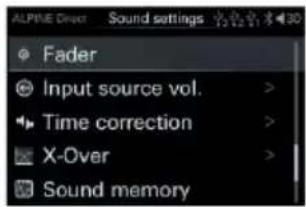 ALPINE HDS990 - Paramètres des effets sonores - 2