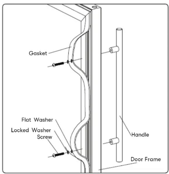 Zephyr Presrv PRW24C01CG - Installing the Handle - 1