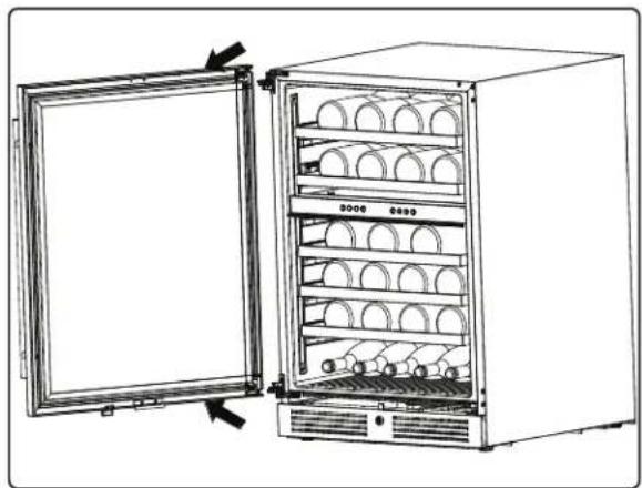 Zephyr Presrv PRW24C01CG - Reversing the Door Swing of Your Appliance - 8