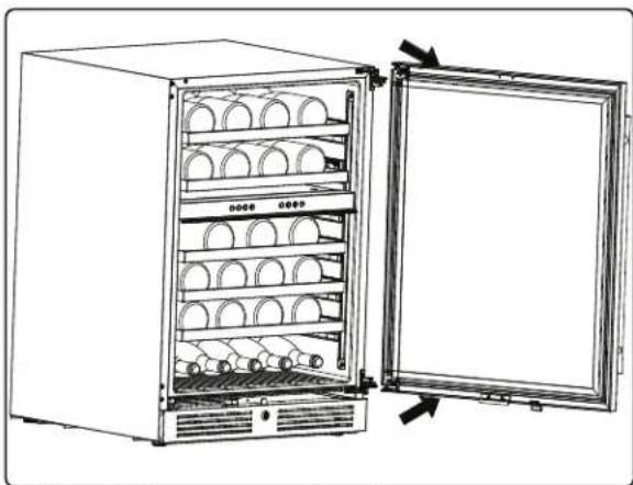 Zephyr Presrv PRW24C01CG - Reversing the Door Swing of Your Appliance - 4