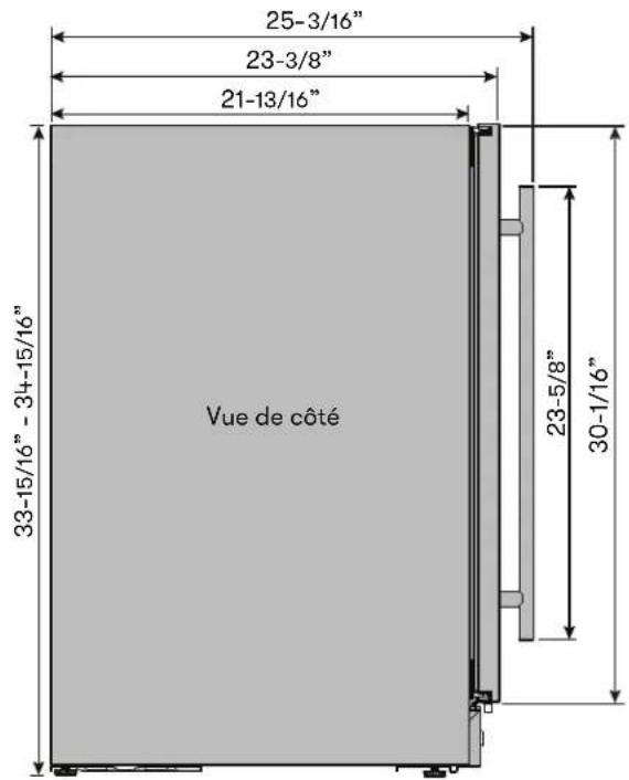 Zephyr Presrv PRW24C01CG - Dimensions - 2