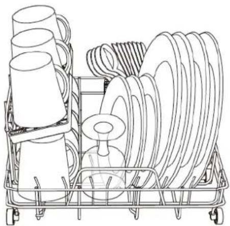 Emerio DWC127633 - TABLEWARE LOADING - 1