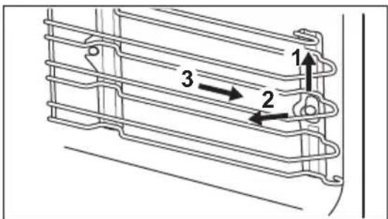 AEG CQKH8B0M0 - How to remove: Shelf supports - 1