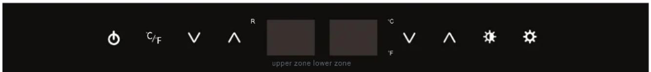 C/F R °C F upper zone lower zone