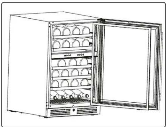 Zephyr Presrv PRB24C01CG - Inverser l'ouverture de la porte de votre appareil - 1
