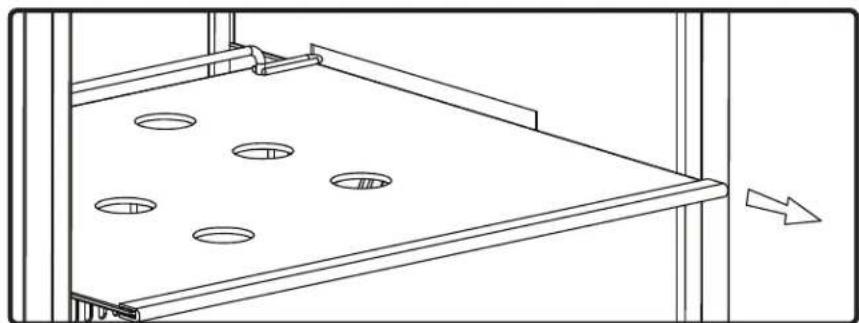 Zephyr Presrv PRB24C01CG - Removing the Glass Shelves - 3