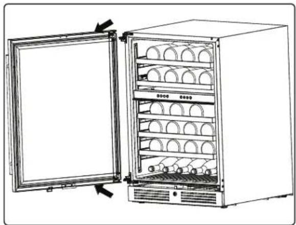 Zephyr Presrv PRB24C01CG - Reversing the Door Swing of Your Appliance - 8