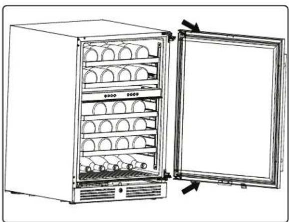 Zephyr Presrv PRB24C01CG - Inverser l'ouverture de la porte de votre appareil - 3