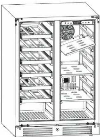 Zephyr Presrv PRWB24C32CG - Removing the Glass Shelves - 3