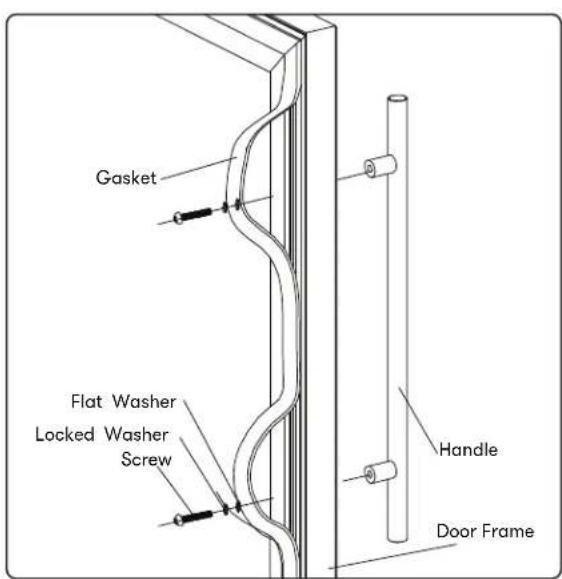 Zephyr Presrv PRW24C32CG - Installing the Handle - 1