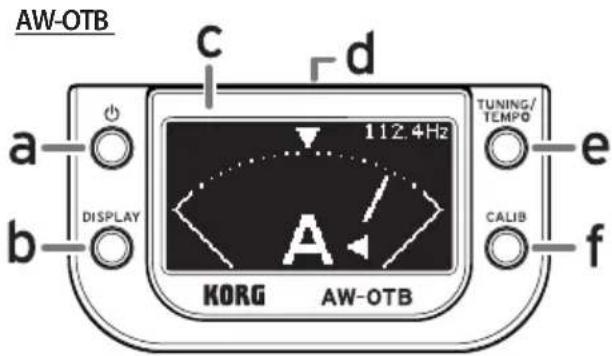 KORG AWOTB - ES Partes del AW-OTG/AW-OTB - 2