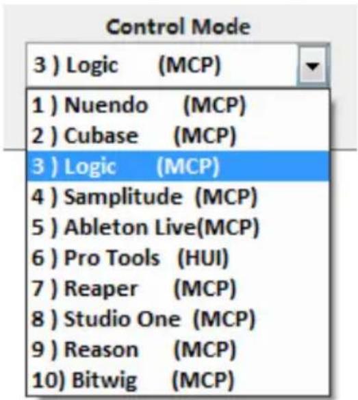 icon QCon Pro XS - Affectation du mode DAW (Mackie control/HUI) en utilisant iMap™ - 4