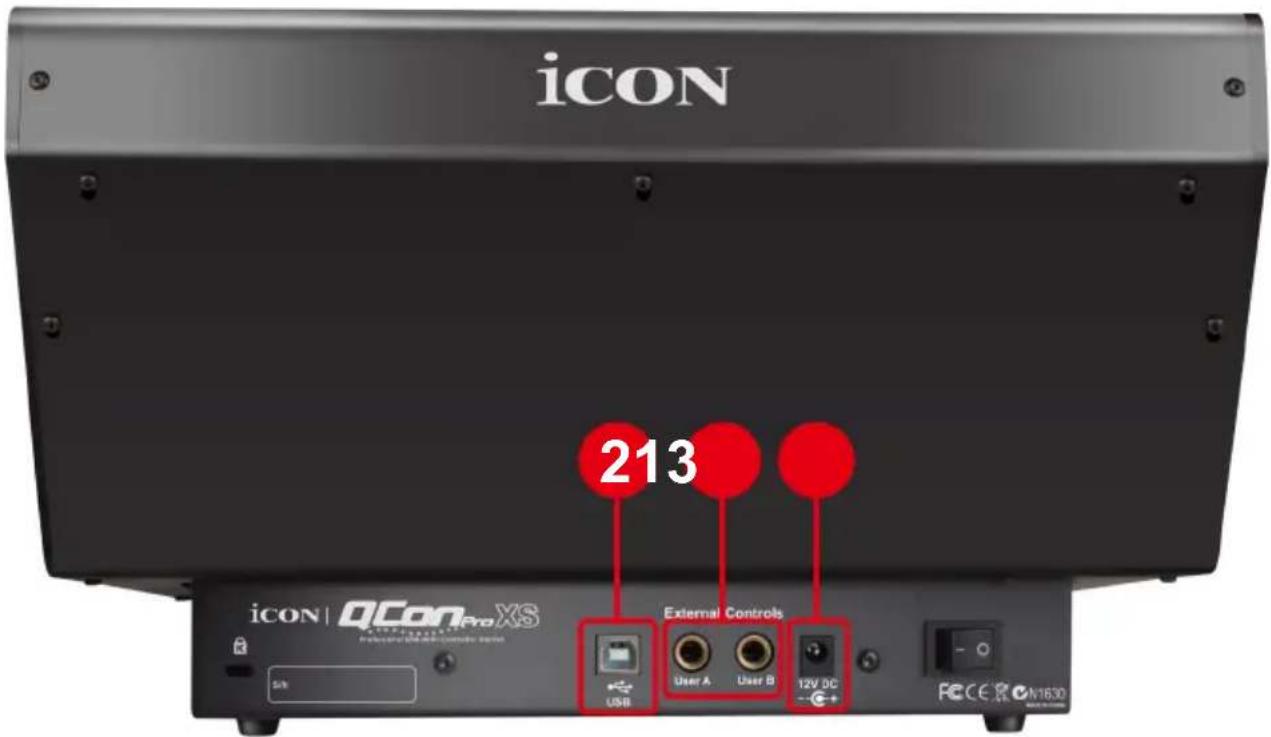 icon QCon Pro XS - Disposition du panneau latéral - 1