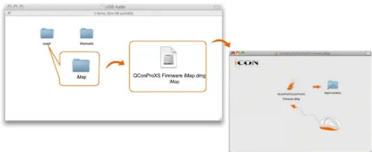 icon QCon Pro XS - Installation du logiciel imap™ pour mac se x - 1