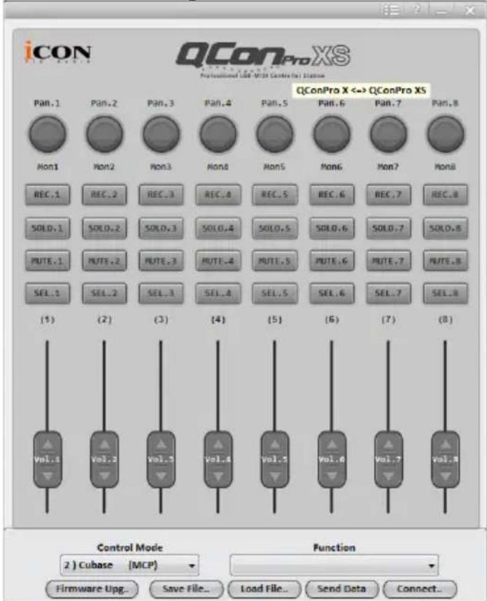 icon QCon Pro XS - Affectation du mode DAW (Mackie control/HUI) en utilisant iMap™ - 1