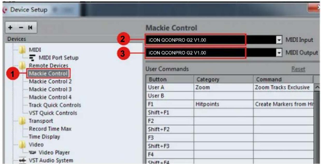 icon QCon EX G2 - Cubase - 1