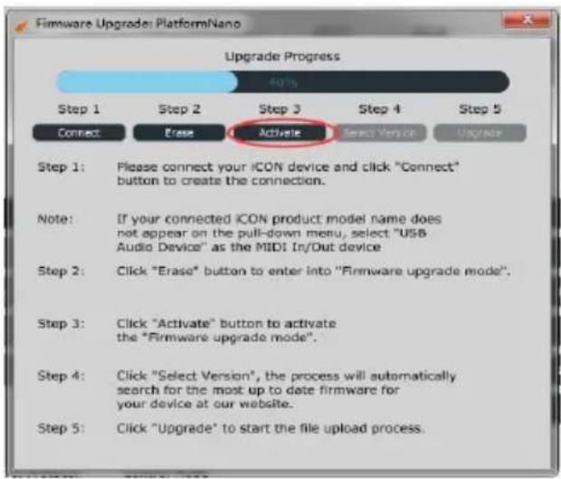 icon Platform Nano - Mise à niveau du micrologiciel - 4
