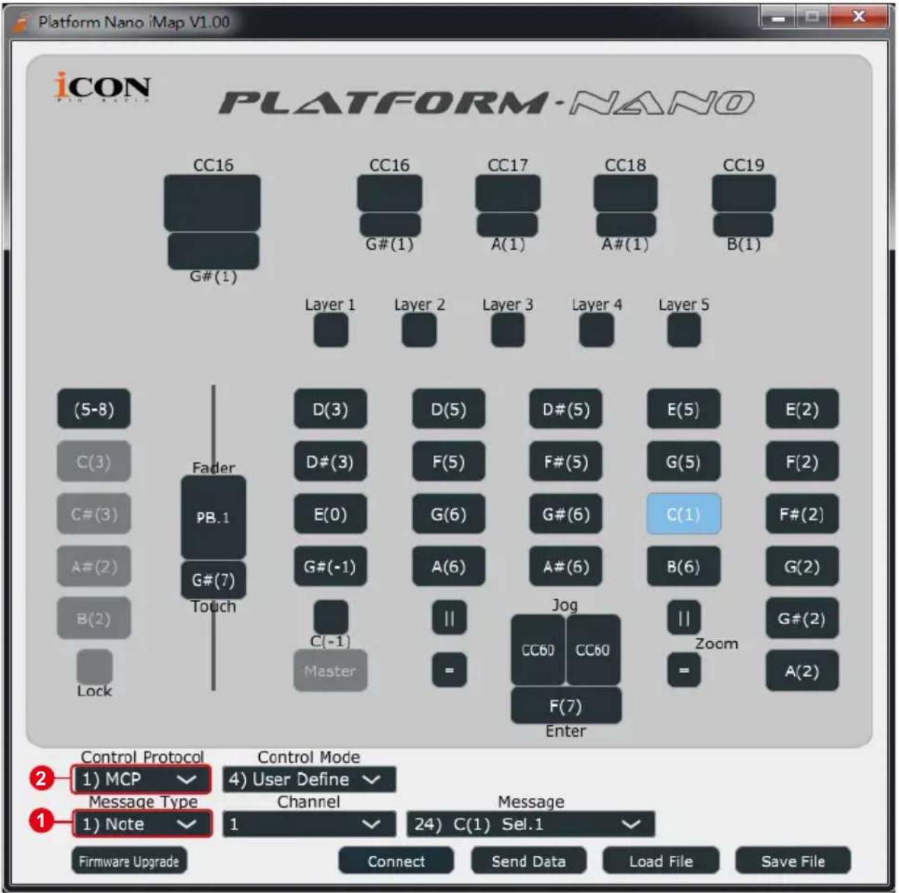 icon Platform Nano - Panneau logiciel iMap™ du contrôleur PlatformNano - 1