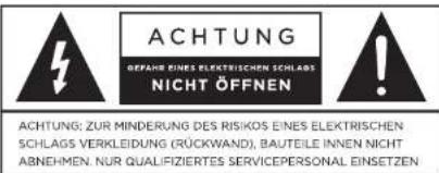 AIWA GBTUR120WDMKII - UM GEFAHR VON BRAND ODER STROMSCHLAG ZU VERMEIDEN, SETZEN SIE DIESES GERÄT NICHT REGEN ODER FEUCHTIGKEIT AUS - 1