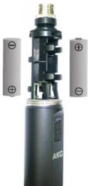 AKG C1000S Mk4 - Colocar/trocar e testar as baterias - 2