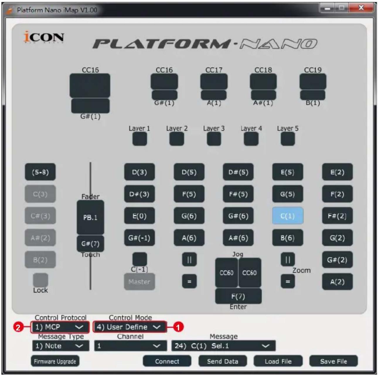 icon Platform Nano Air - Panneau logiciel iMap™ du contrôleur PlatformNano Air - 1