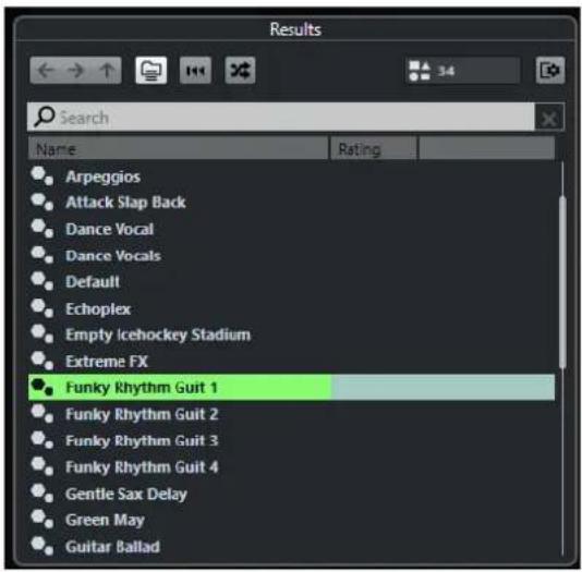 STEINBERG Cubase Elements 12 - Explorateur de préréglages - 1