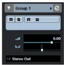 STEINBERG Cubase Elements 12 - Inspecteur des pistes de voie de Groupe - 1