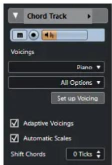 STEINBERG Cubase Elements 12 - Inspecteur de la piste d'Accords - 1