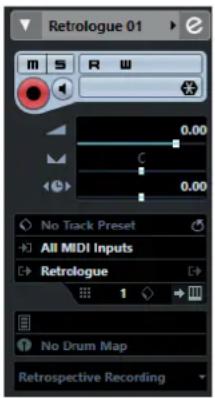 STEINBERG Cubase Elements 12 - Inspecteur des pistes d'Instrument - 1